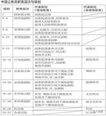 公务员职务级别一览表，构建职务体系的核心指南