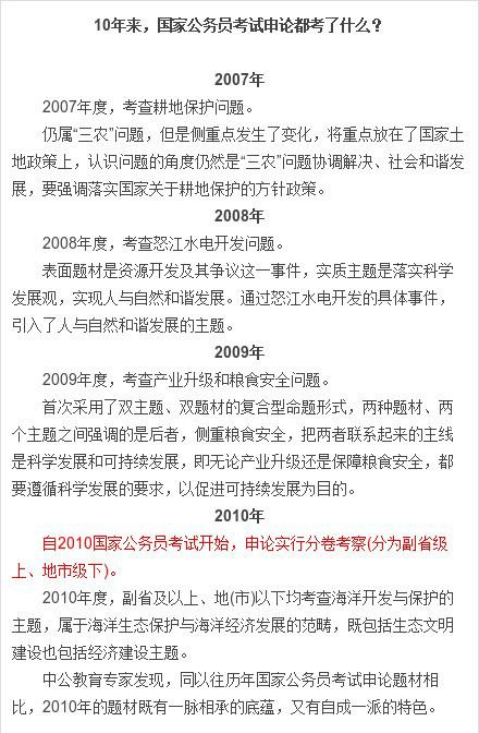 公务员申论考试详解，内容、形式与要点分析