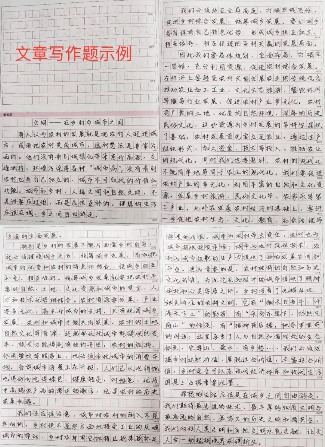 申论备考模板图片及高效写作指导攻略