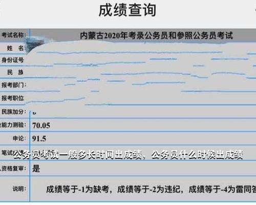 公务员考试成绩公布时间解析与探讨